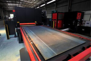 Laser cutting machine and traditional CNC equipment in sheet metal processing